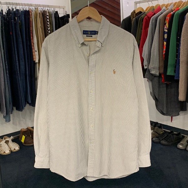 [XL] 폴로 랄프로렌 클래식핏 스트라이프 버튼다운 옥스포드셔츠 8623 남자셔츠 폴로셔츠